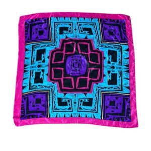 Vera Neumann square scarf colorful artsy vibrant geometric bohemian funky